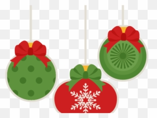 Christmas Ornament Clipart Orniment - Cute Party Red And Green png