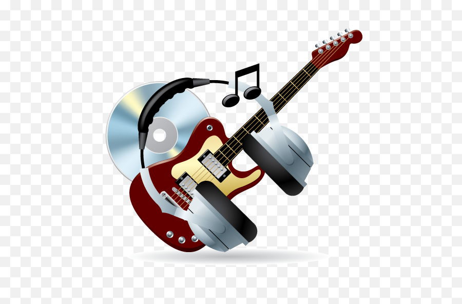 Guitar Headphones Cd Music Icon Png - 6090 Transparentpng Music Png,Guitar Icon Png