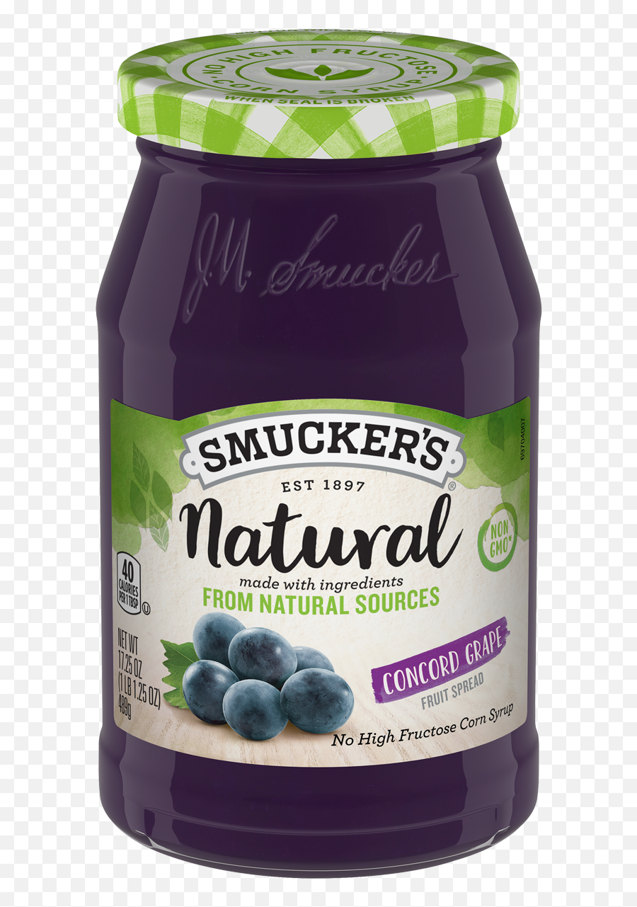 Natural Concord Grape Fruit Spread - Smuckeru0027s Smuckers Natural Blackberry Jam Png,Grape Png