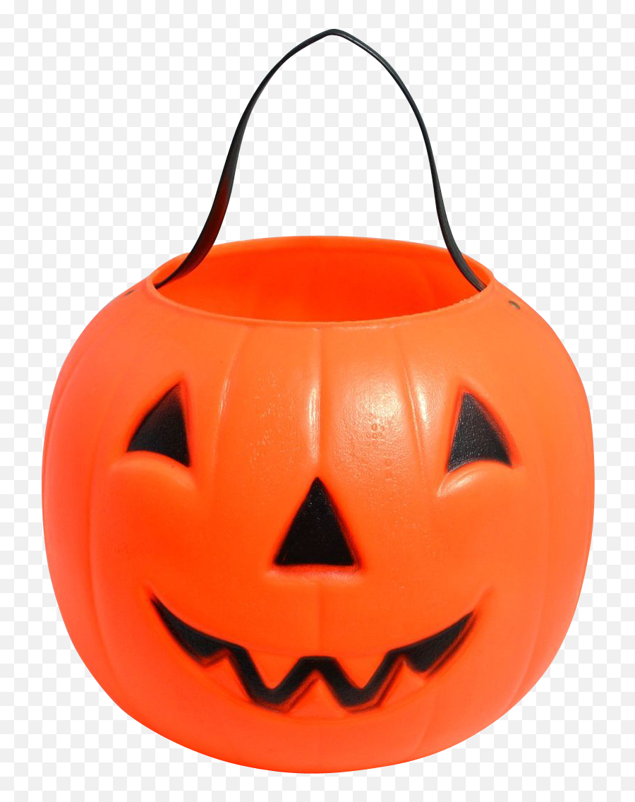 Empire Blow Mold Plastic Jack O Lantern Candy Pail Or Bucket - Trick Or Treat Pumpkin Png,Jack O Lantern Png