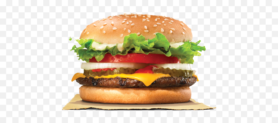 Whopper Jr With Cheese - Crispy Chicken Burger King Png,Whopper Png
