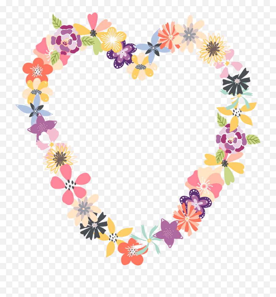 Flowered Heart Png Free Stock Photo - Heart,Heart, Png