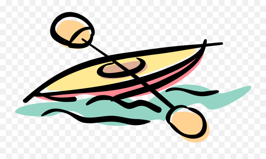 Canoe Cartoon Drawing - Canoe Png,Canoe Png