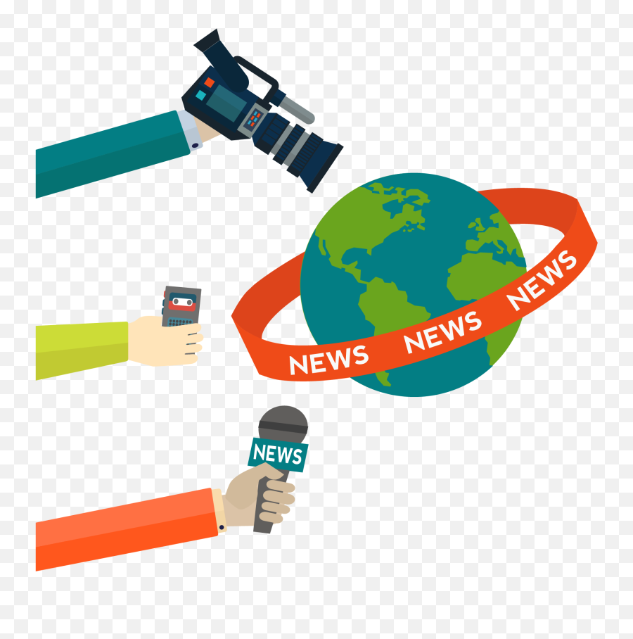 Media Journalist Png Transparent - News Coverage Vector,Media Png