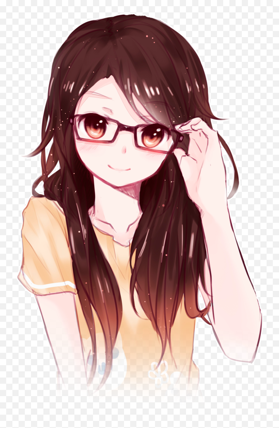 What Are The Lolis - Brunette Anime Girl With Glasses Png,Loli Png.