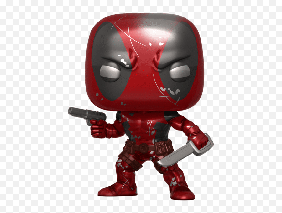Marvel Funko Pop Deadpool First Appearance Metallic 590 - Funko Pop Marvel 80 Years Deadpool Png,Deadpool Transparent
