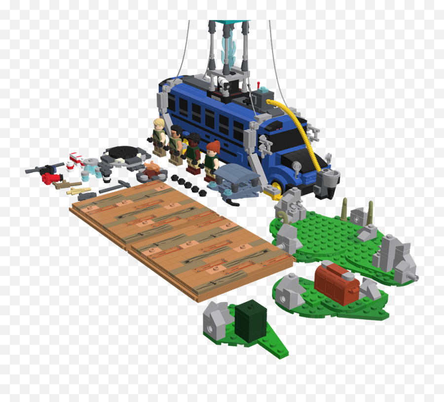 Mecabricks - Building Sets Png,Fortnite Battle Bus Png