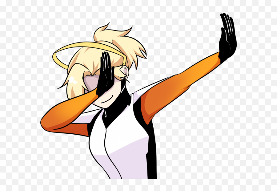 Mercy Overwatch Dabbing Clipart - Overwatch Emojis For Discord Png,Mercy Transparent