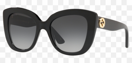 Shop Gucci Black Cat Eye - Womens Sunglasses png