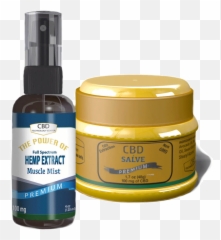 Cbd Salve 100mg And Muscle Mist - Skin Care png