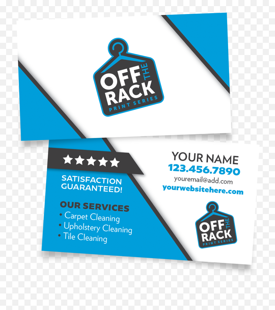 Rack Carpet Cleaning Business Cards - Graphic Design Png,Facebook Logo For Business Cards