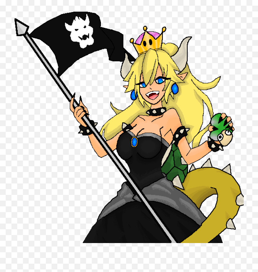 Pixilart - Bowsette Collab By Dejatwo Fictional Character Png,Bowsette Png
