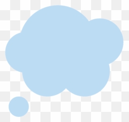 Thought Balloon Emoji Clipart Free Download Transparent - Balão De Pensamento Azul Png