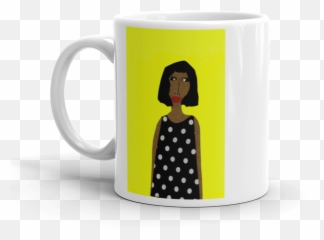 Download Hd Woman In Polka Dot Dress With Yellow Background - Elon Musk Tweet Mug png