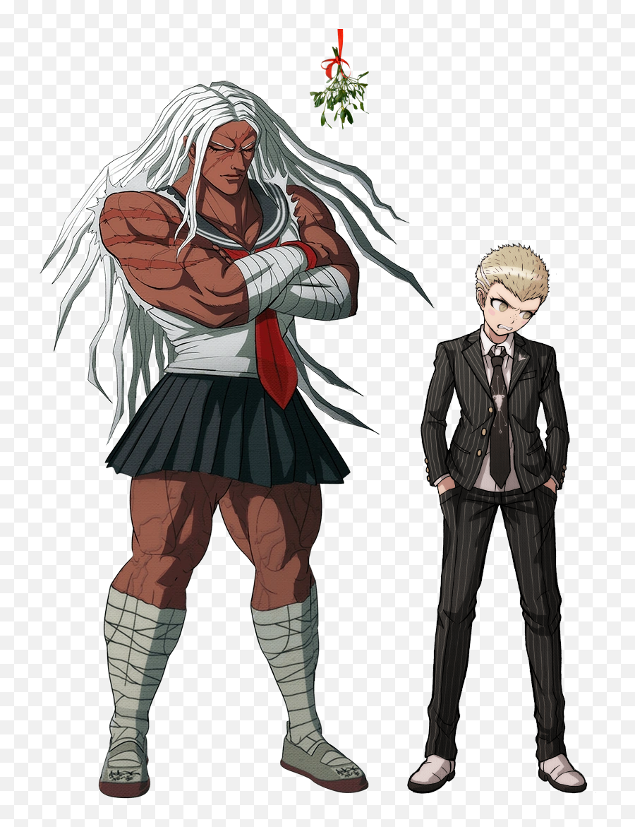 Danganronpa Characters Under The Mistletoe Day 75 - Danganronpa Mistletoe Png,Mistle Toe Png