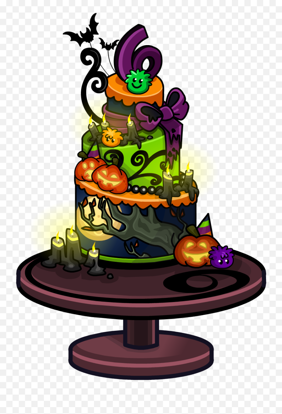 6th Anniversary Party Cake - Club Penguin 6th Anniversary Cake Images Download Of Anniversary Png,Club Penguin Logo
