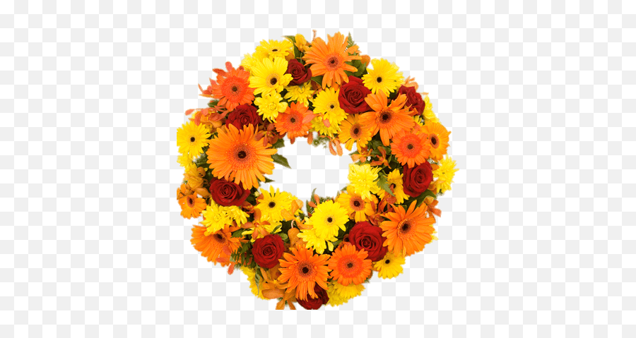 Bright Funeral Wreath Transparent Png - Flower Wreath,Funeral Png