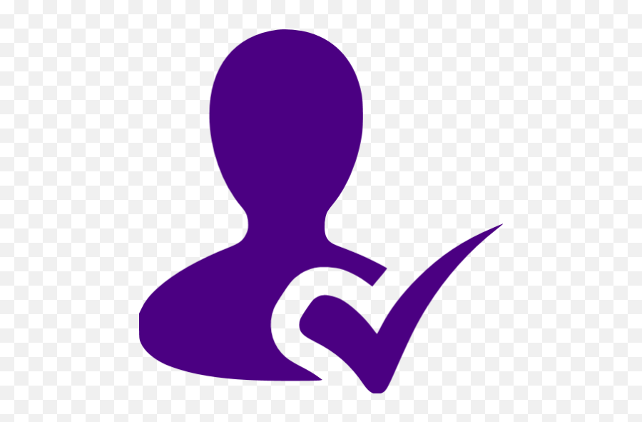 Indigo Checked User Icon - Icon User Purple Png,Indigo Icon
