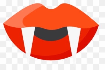 Gold Vampire Fangs Vector Png Picture - Vampire Png Vector,Vampire Teeth Png