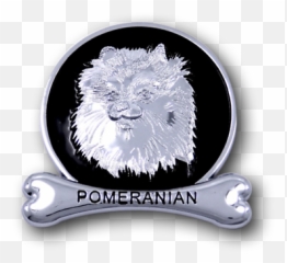 Pomeranian Chrome Dog Medallion Car Emblem Ornament Gift Suv Truck Decal Ebay - Toy png
