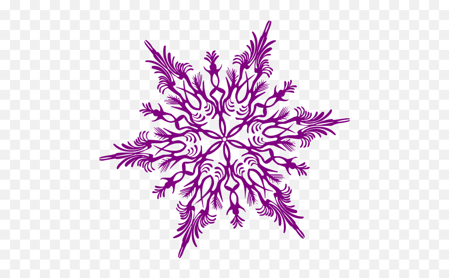 Purple Snowflake Clip Art Showing Gallery For - Snowflake Png,Transparent Snowflake Clipart