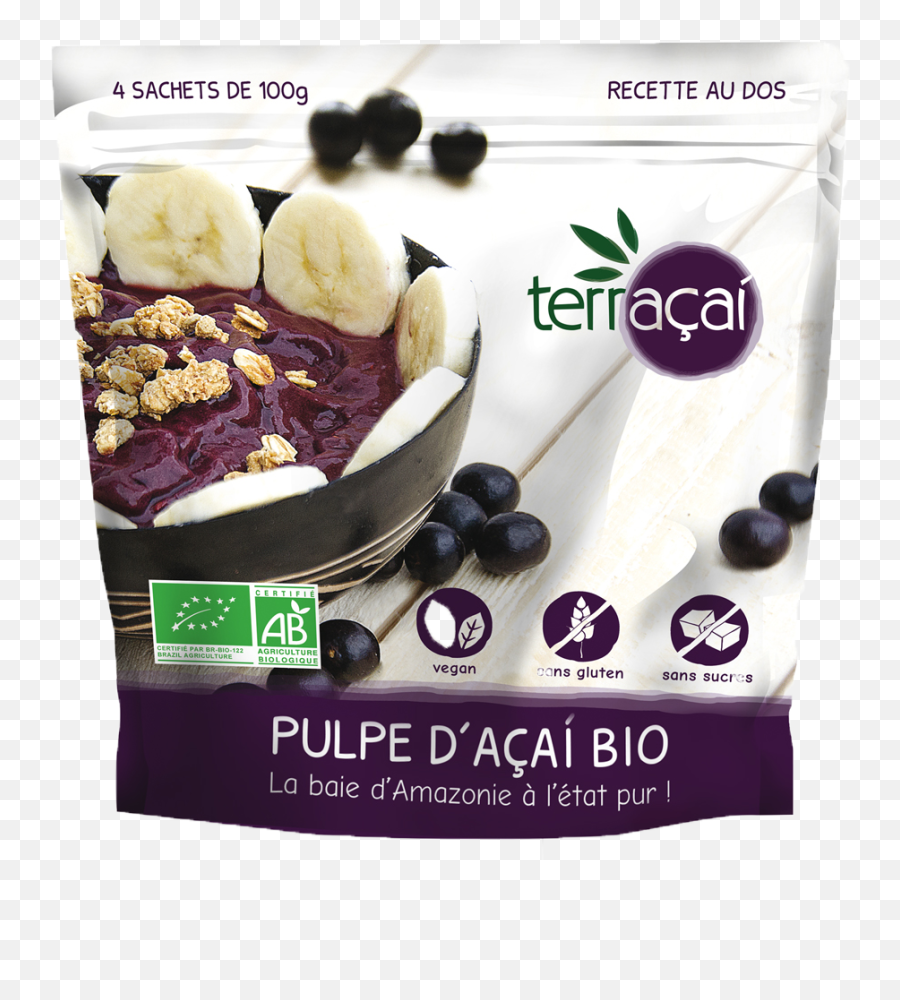 Organic Açaí Pulp - 4x100g Terraçaí Png,Acai Bowl Icon