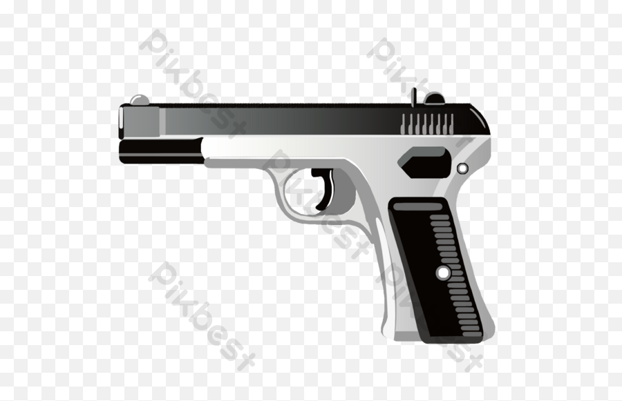 Black Military Pistol Illustration Png Images Psd Free - Weapons,Hand Gun Icon