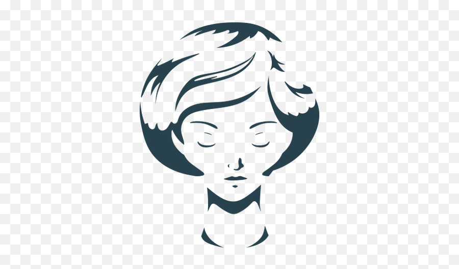 Woman Hair Bob Cut Face Detailed Silhouette Transparent Png - Hair Design,Side Face Icon