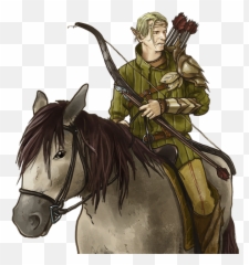 Elvish Horseman - Wesnoth Units Database Elf Knight On png