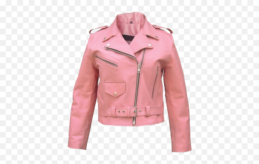 Ladies Leather Jackets - Womens Motorcycle Jackets On Sale Pink Leather Motorcycle Jacket Png,Icon Retro Daytona Leather Jacket