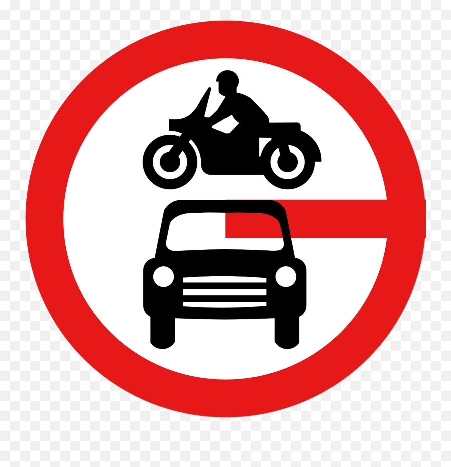 Road Signsno Motor Vehiclesroadtransportationprohibition - Road Signs Uk Png,Prohibited Sign Png