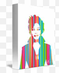 Janet Jackson Pop Art By William Cuccio - Happy png