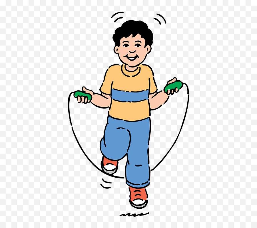 Boy Jumping Rope - Jump Rope Clip Art Png,Jump Rope Png