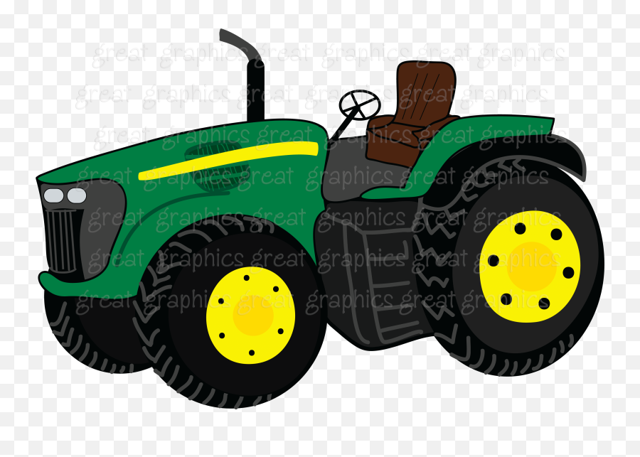 John Deere Tractor Clipart - Animated John Deere Tractor Png,John Deere Tractor  Png - free transparent png images 