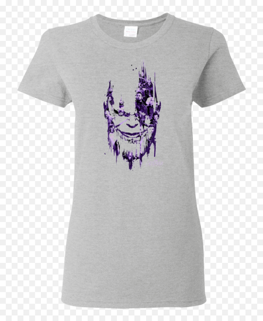 Funny Infinity War Paint Splat Thanos Head Graphic T Shirt Hoodie Sweater Png Transparent
