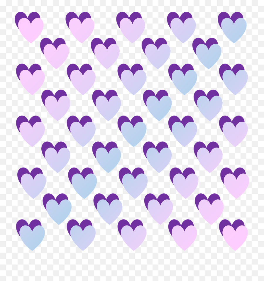 Purple And White Hearts Background - Pink And Purple Pastel Heart Png,White Heart Transparent Background