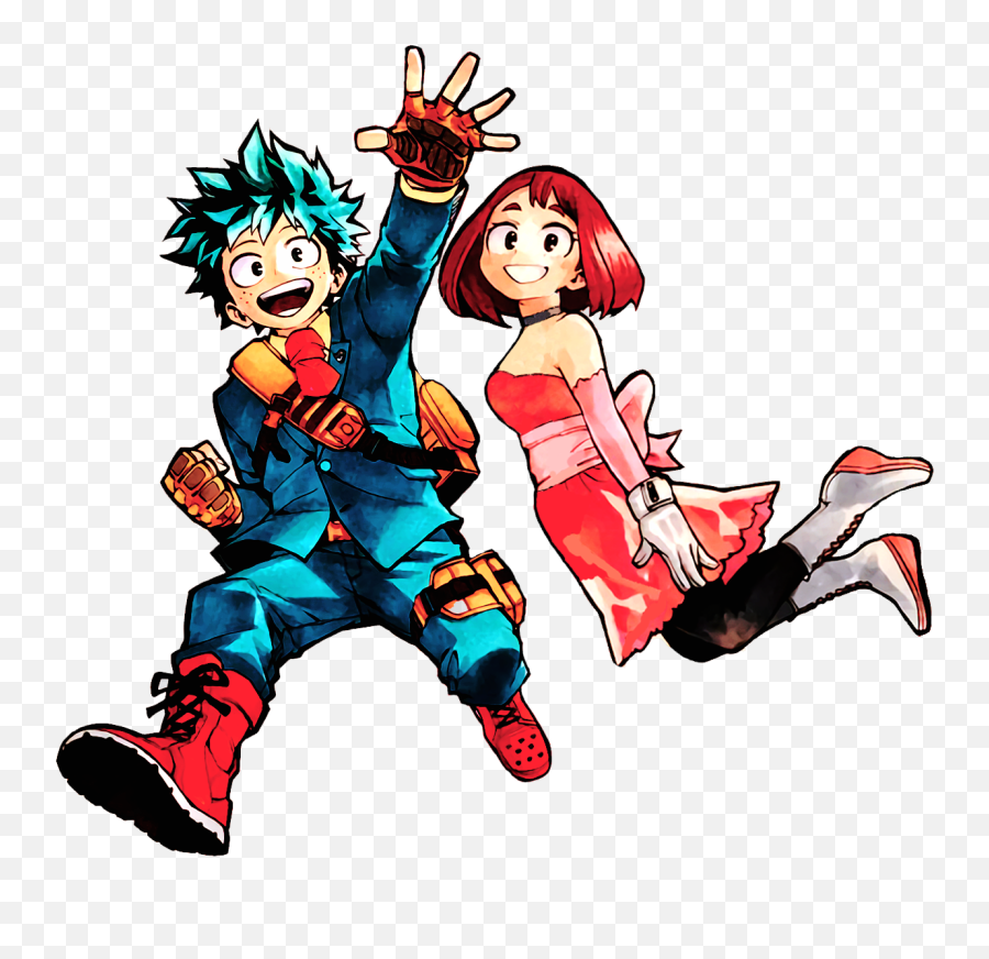 Download Izuku Midoriya Ochako Uraraka - Full Size Png Image Uraraka Ochako And Midoriya Izuku,Izuku Midoriya Png