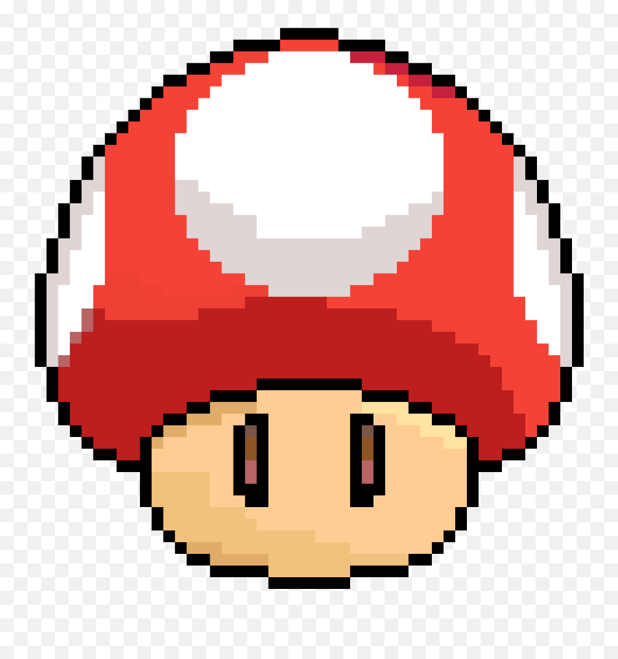 Mario Mushroom - Mario Mushroom Pixel Art Png,Pixel Mario Transparent