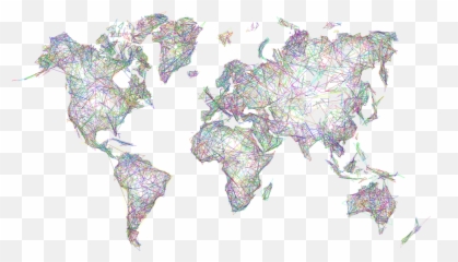 Abstract World Map Png Transparent - Icon Vector