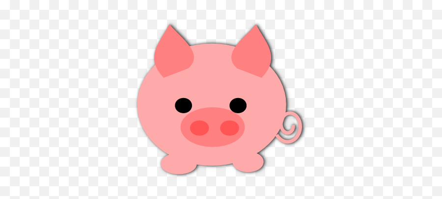 Domestic Pig When Pigs Fly Clip Art - Cute Pig Clipart Png,Pigs Png
