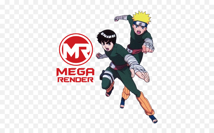 Render Naruto E Rock Lee Mega - Emilia Re Zero Render Png,Rock Lee Png