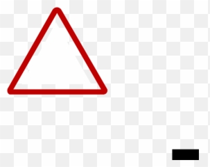 Thin Red Warning Sign Clip Art - vector clip Transparent Triangle Outline png
