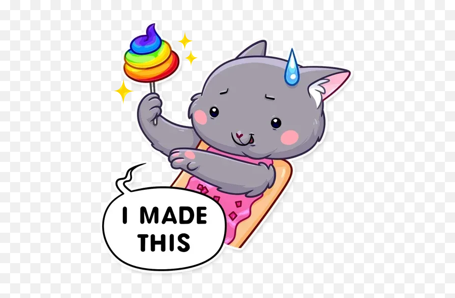 Nyan Cat Whatsapp Stickers Png Transparent