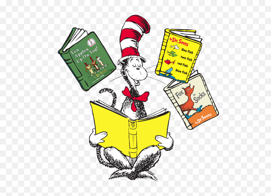 Read Across Seuss Week - One Fish Two Fish Red Png,Dr Seuss Png