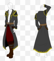Drawing Capes Clothing Reference - Draw A Pirate Coat Ropa De Capitan Pirata Png,Coat Png