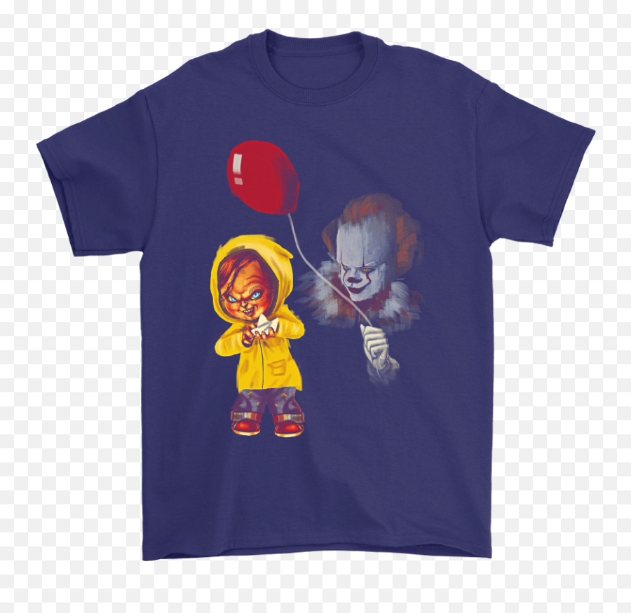 It Pennywise Georgie Chucky Stephen King Shirts U2013 Teeqq Store - Iverson Shirt Step Over Png,Chucky Png