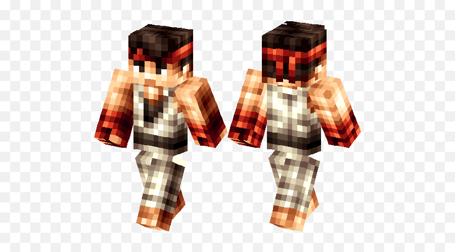 Ryu Street Fighter Minecraft Skin Hub - Station Campsite Png,Ryu Street Fighter Png
