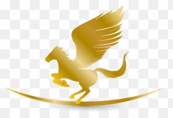 Create Logo - Pegasus logo templates Gold For Photoshop png