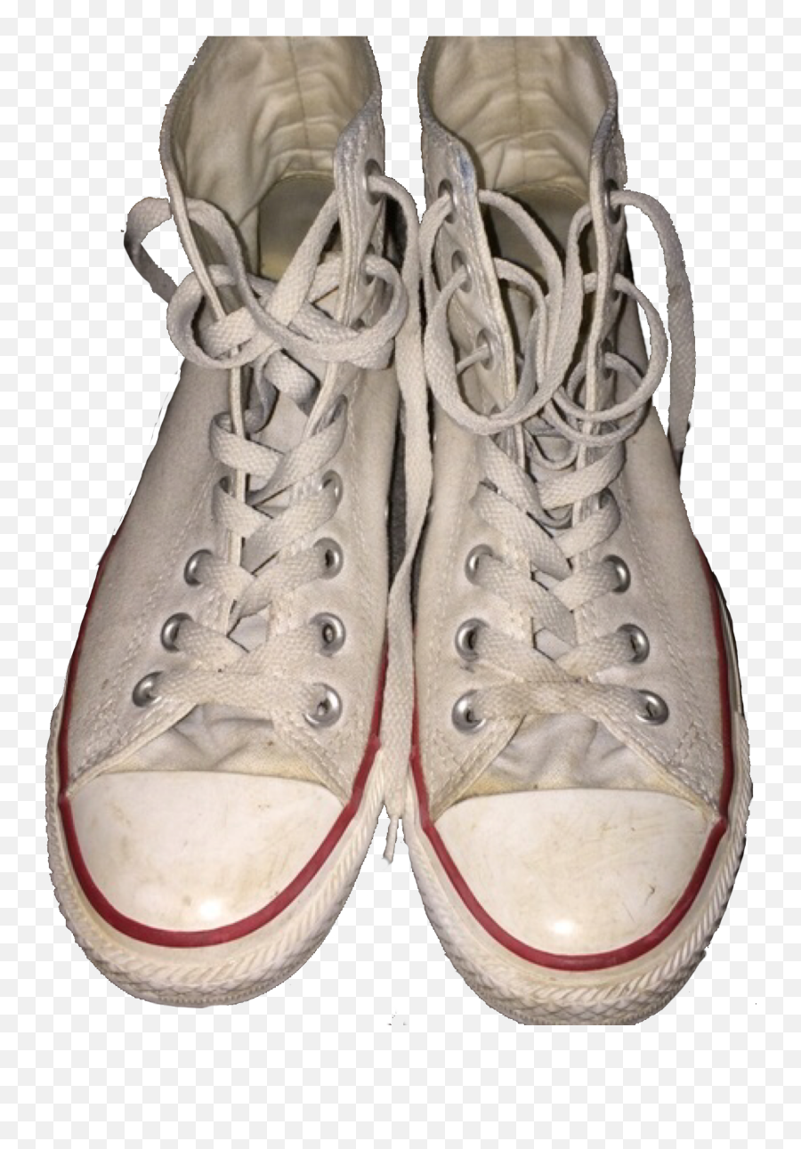 Pin - White Converse High Top Worn Png,Converse Png