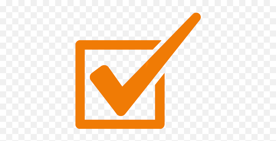 Hd Orange Transparent Checkmark - Orange Check Box Png,Transparent Checkmark